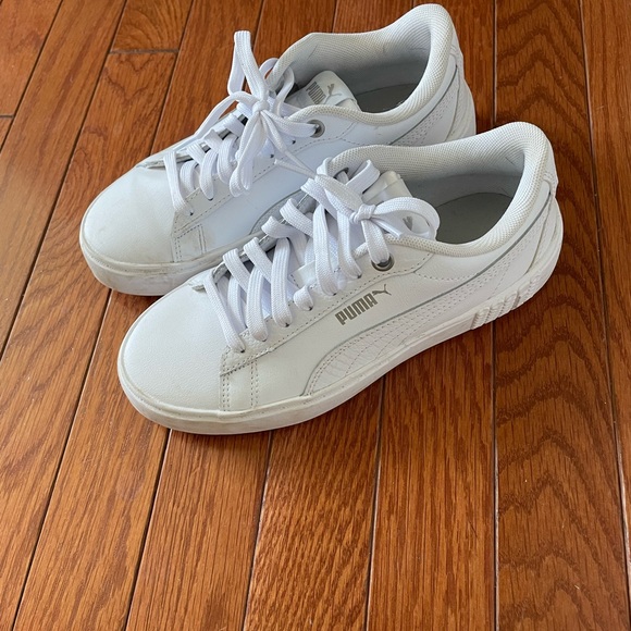 Puma White Platform Sneaker - Picture 2 of 3